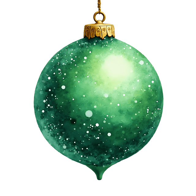 Free transparent PNG: Green Shiny Ornament  Christmas Clipart, free transparent png download