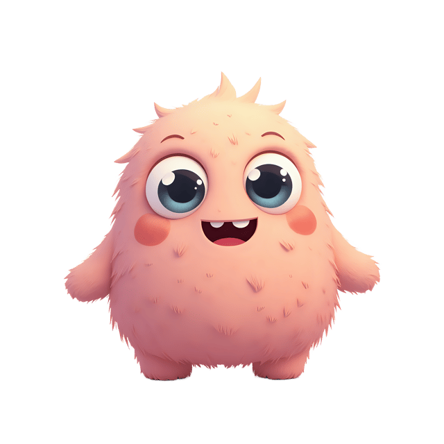 Free transparent PNG: Soft Pastel Monster PNG with Transparent Background for Cute and Friendly Imagery