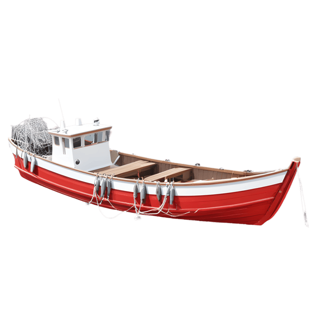 Free transparent PNG: Fishing Boat with Nets and Ropes Transparent Background PNG