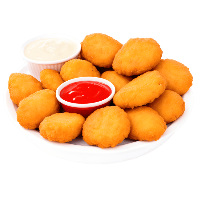 Free transparent PNG: Crunchy Chicken Nuggets with Dipping Sauces Transparent PNG for Mouthwatering Food Imagery