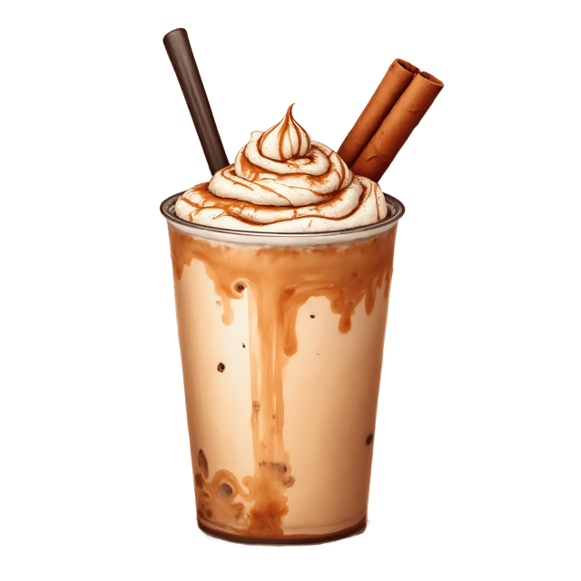 Free transparent PNG: Coffee Smoothie with Cinnamon Swirl  Healthy Drink Clipart, free png download