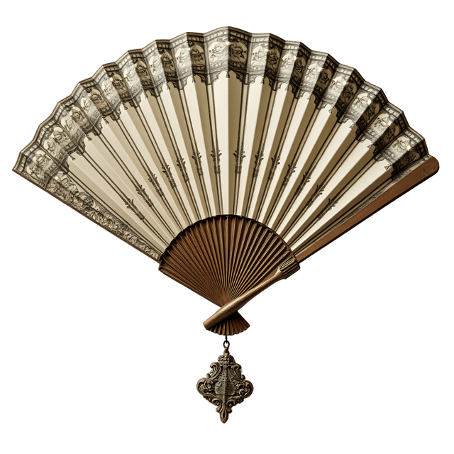 Free transparent PNG: Victorian Decorative Fan PNG Clipart  Perfect for Historical Crafts  Design Projects