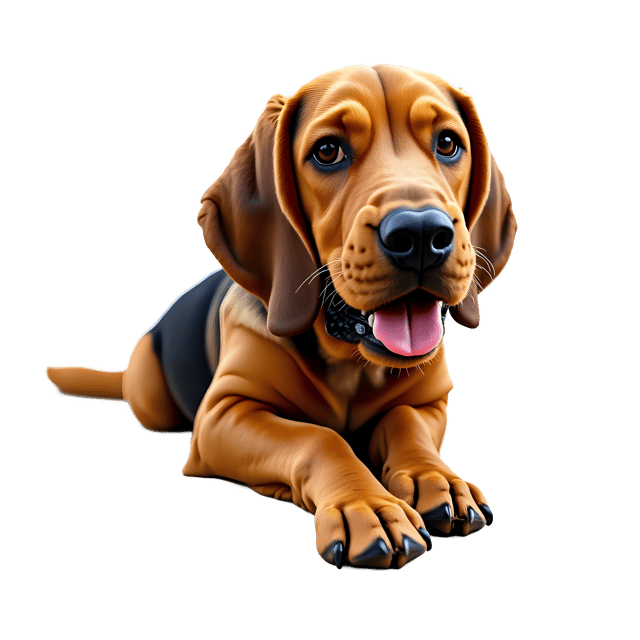 Free transparent PNG: Bloodhound Dog PNG  Ideal for Animal Art, Crafts  Designs