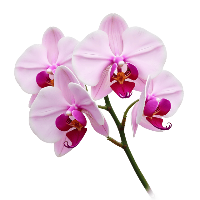 Free transparent PNG: Elegant Orchids PNG with Transparent Background for Pastel Floral Design