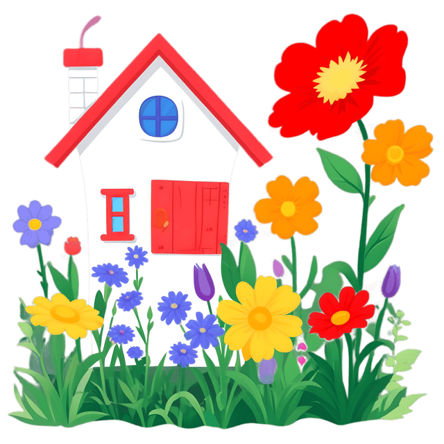 Free transparent PNG: Cottage Garden Blooming Flowers PNG with Transparent Background for Vibrant Floral Imagery