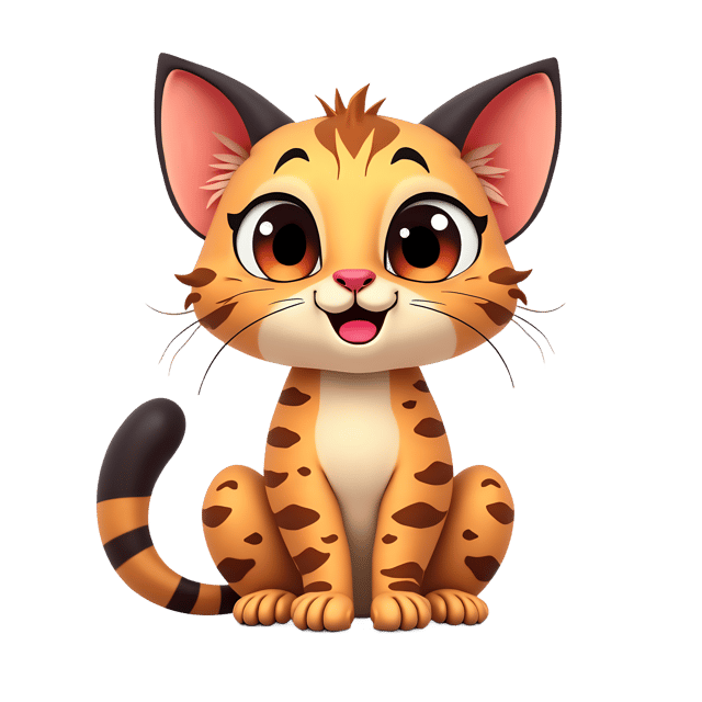 Free transparent PNG: Savannah Cat PNG Clipart  Perfect for Exotic Animal Designs  Projects