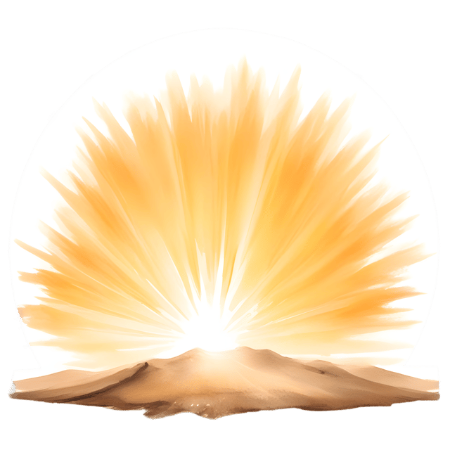 Free transparent PNG: Golden Sunrays Over Horizon Transparent PNG