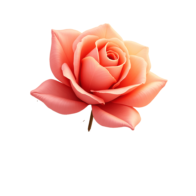 Free transparent PNG: Coral Rose Golden Highlights Soft Morning Light Illustration Clipart