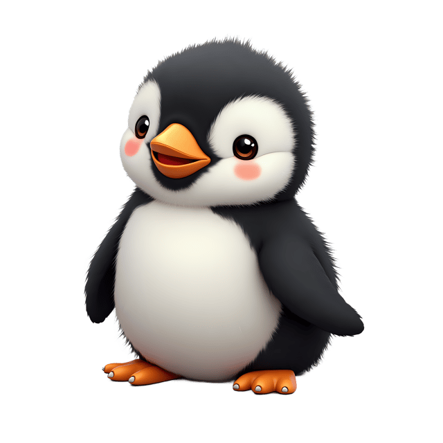 Free transparent PNG: Adorable Penguin Chick PNG with Transparent Background for Cute Animal Imagery