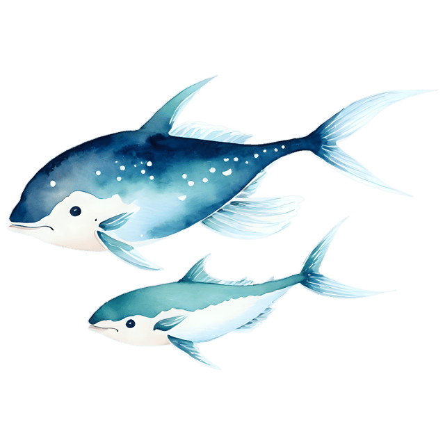 Free transparent PNG: Deep Sea Watercolor Illustration – Transparent PNG for Artistic Projects