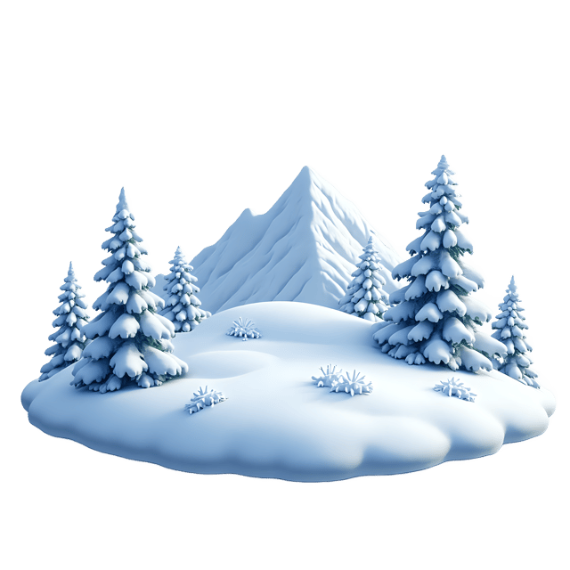 Free transparent PNG: Snowy Landscape PNG  Perfect for Winter Scenes, Decor  Craft Projects