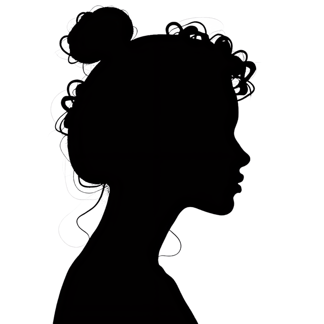 Free transparent PNG: Silhouette Portrait PNG  Ideal for Art Projects, Decor  Crafts