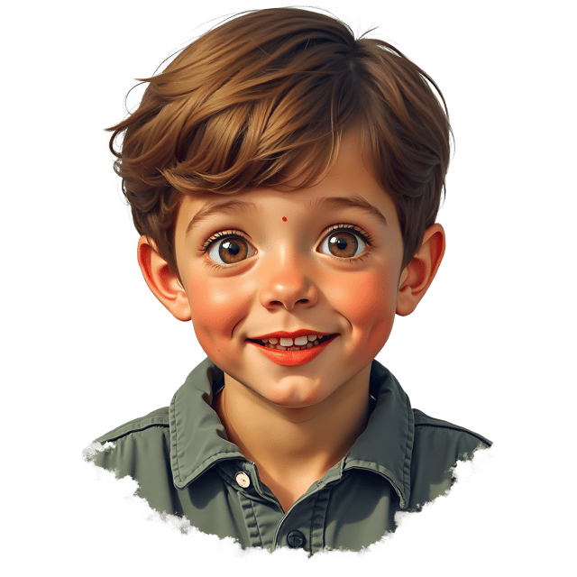 Free transparent PNG: Young Boy Portrait PNG  Ideal for Kids, Nursery Decor  Art Projects
