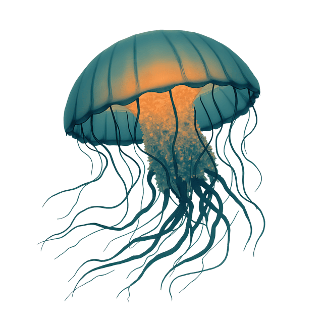 Free transparent PNG: Transparent Jellyfish PNG for Oceanic Art and Design