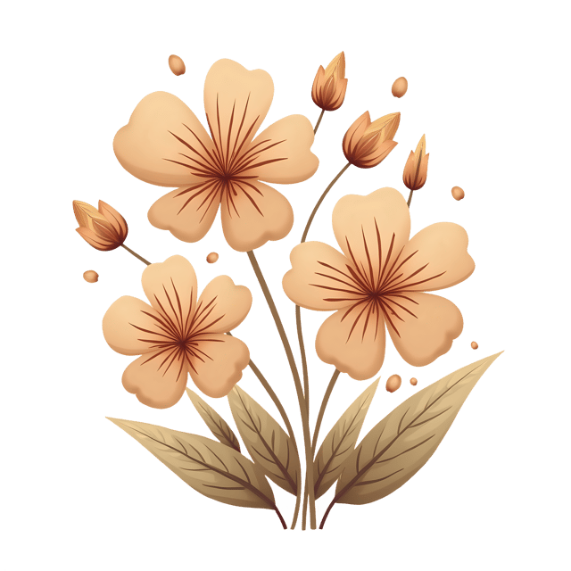 Free transparent PNG: Beige and Brown Flowers  Nature Clipart, free transparent png download