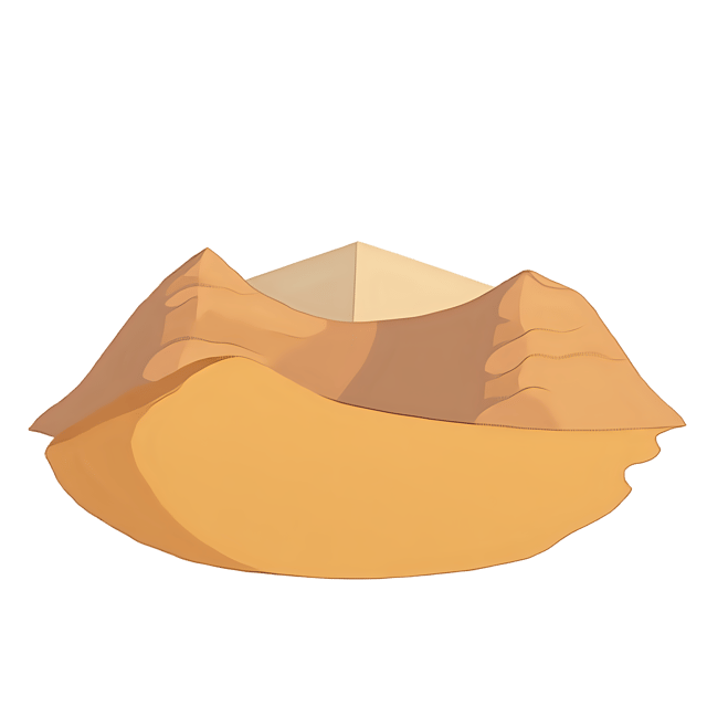 Free transparent PNG: Desert Dunes Transparent PNG for Landscape Design and Visual Projects