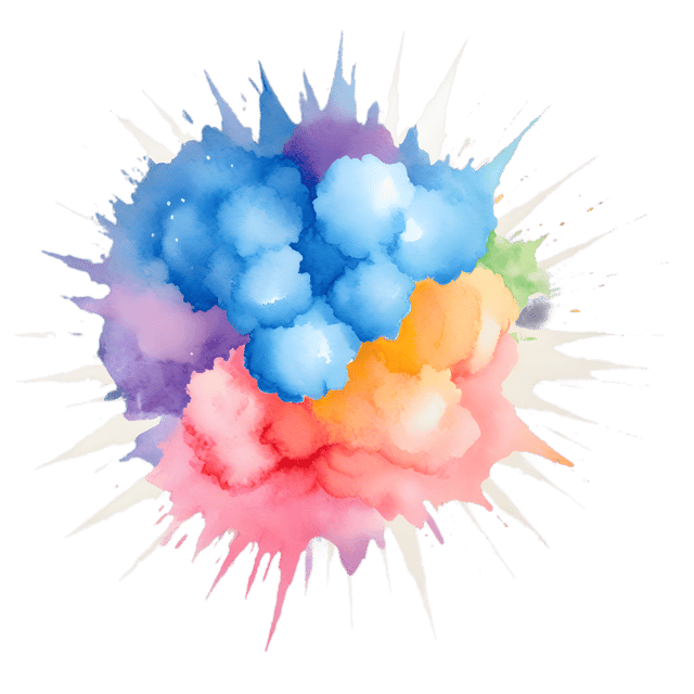 Free transparent PNG: Muted Hues Chaotic Harmonious Explosion PNG with Transparent Background
