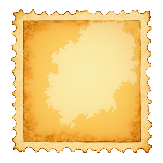 Free transparent PNG: Old Postage Stamp  Vintage Yellowed Paper Design, free png download