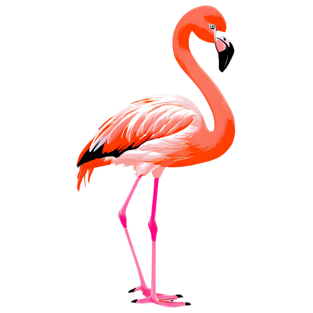 Free transparent PNG: Cute Flamingo Cartoon Illustration for Kids Art and Decor