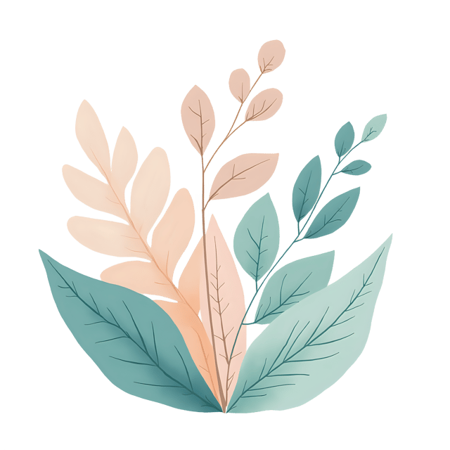 Free transparent PNG: Sage Green, Pale Peach, and Sky Blue Blended Design with Transparent Background