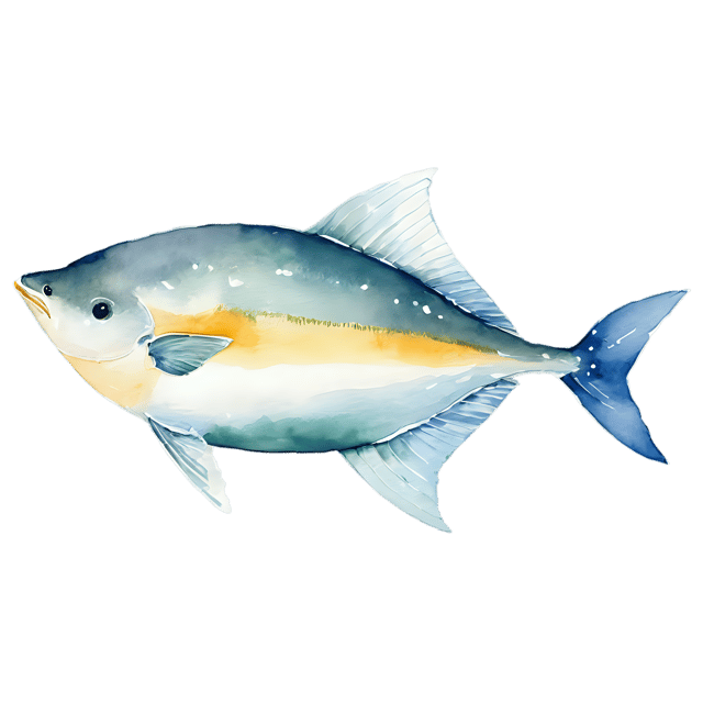 Free transparent PNG: Ocean Sunfish Watercolor Illustration – Transparent PNG for Marine Artworks