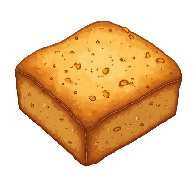 Free transparent PNG: Cornbread  Square Bread Clipart, free downloadable png