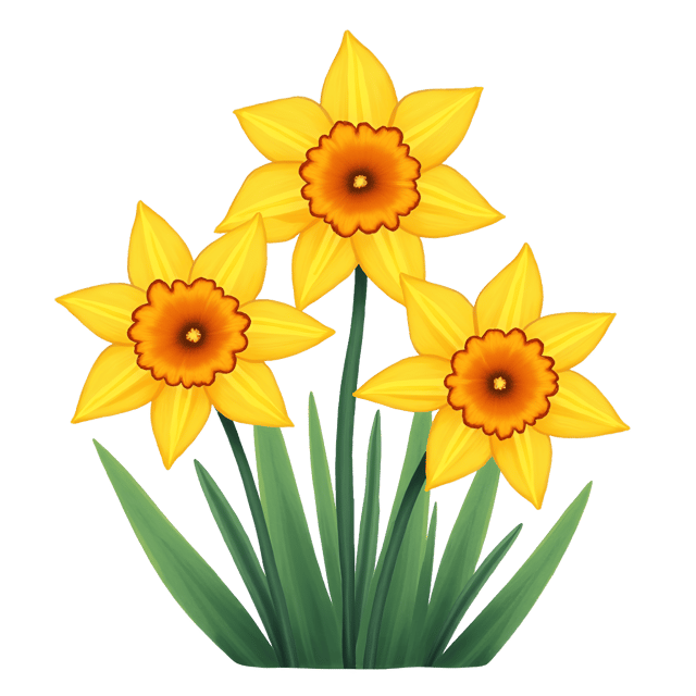 Free transparent PNG: Yellow Daffodil Watercolor Illustration on Transparent Background for Floral Design and Decor