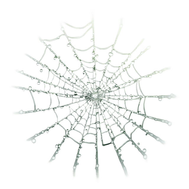 Free transparent PNG: Spiderweb with Dewdrops PNG Transparent Background