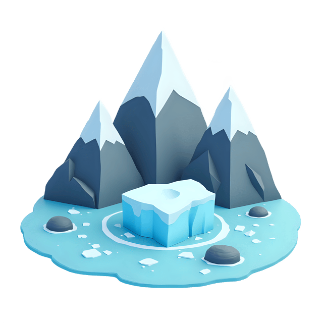 Free transparent PNG: Glacier Landscape PNG  Scenic Ice Age Tile for Nature Lovers  Art Projects