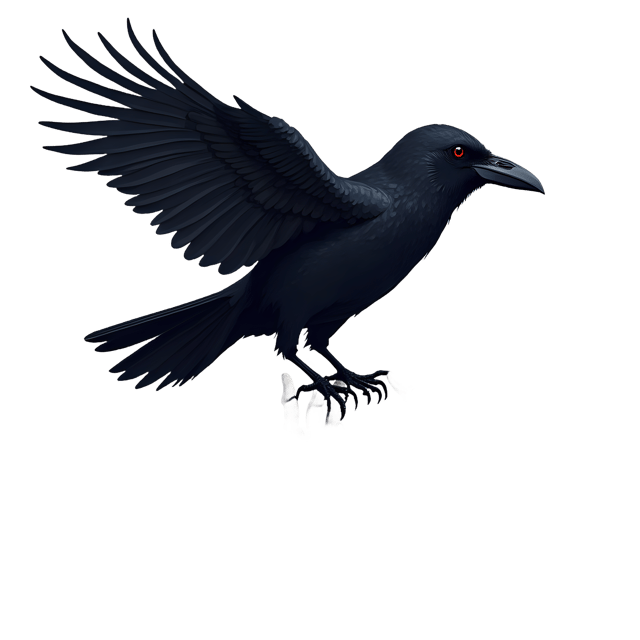 Free transparent PNG: Gothic Raven on Skeletal Hand PNG Illustration for Dark Art and Decorative Uses