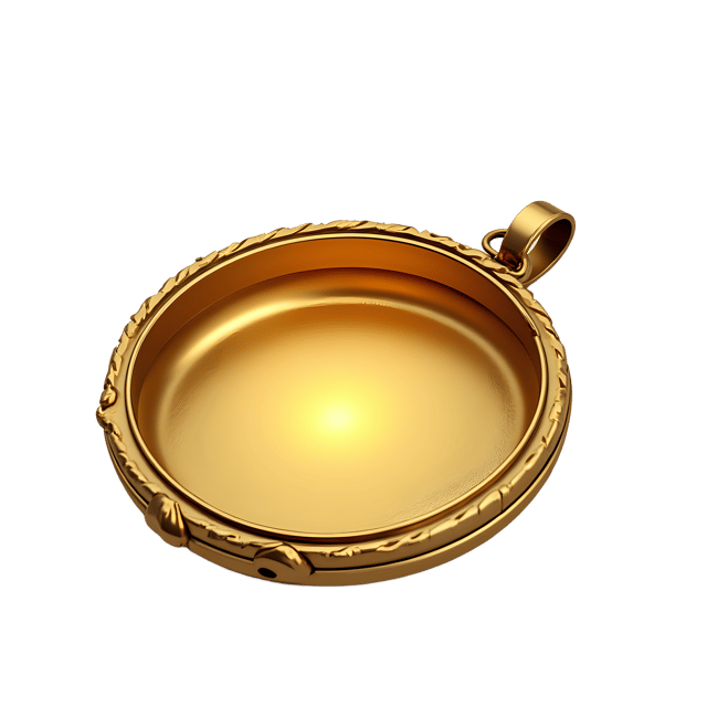 Free transparent PNG: Golden Lock Box PNG with Glowing Inner Compartment and Transparent Background