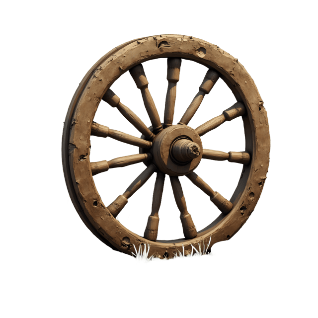 Free transparent PNG: Old Wooden Wheel  Vintage Clipart, free download png
