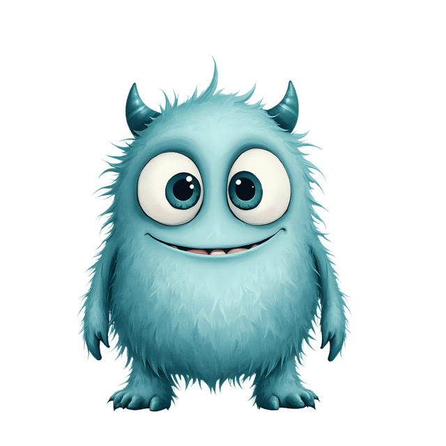 Free transparent PNG: Soft Monster PNG with Transparent Background for Cuddly Character Design