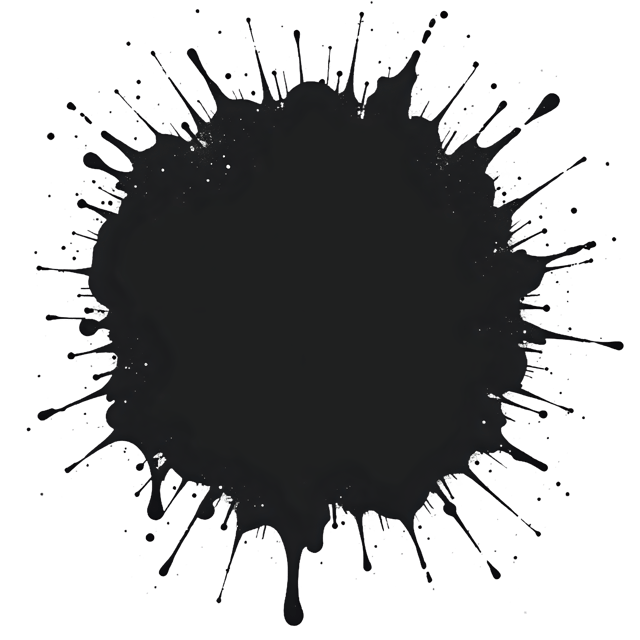 Free transparent PNG: Vintage Black Paint Splash PNG Clipart  Perfect for Artistic Design and Decor