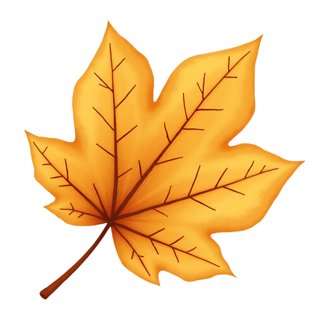 Free transparent PNG: Golden Brown Poplar Leaf Watercolor Illustration with Soft Fuzz