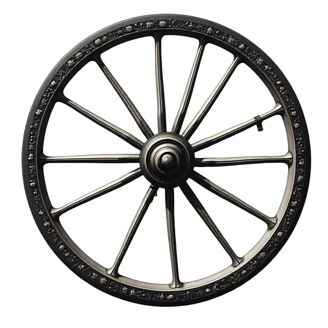 Free transparent PNG: Vintage Carriage Wheel  Ornate Spoke Clipart, free download png
