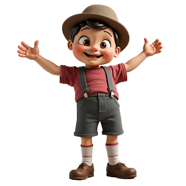 Free transparent PNG: Funny Humanoid in Oversized Silly Socks and Hat Illustration