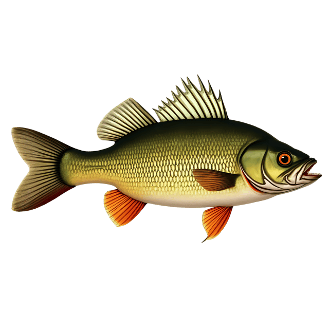 Free transparent PNG: Perch Fish PNG Clipart  Perfect for Aquatic Themes, Art, and Education