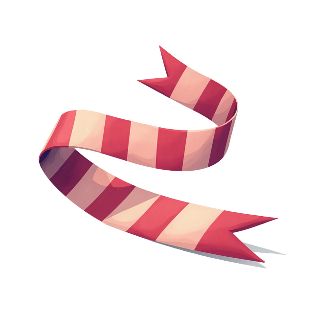 Free transparent PNG: Curled Striped Ribbon  Elegant Gifting Clipart, Free Downloadable PNG