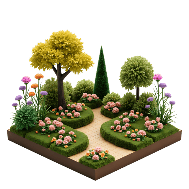 Free transparent PNG: Garden Diorama PNG Clipart  Ideal for Nature Crafts, Education  Decor