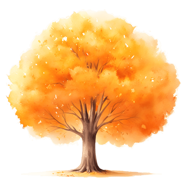Free transparent PNG: Golden Autumn Tree PNG with Transparent Background for Design Projects