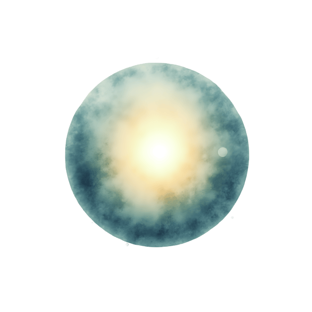 Free transparent PNG: Mystical Orb with Floating Ethereal Particles PNG