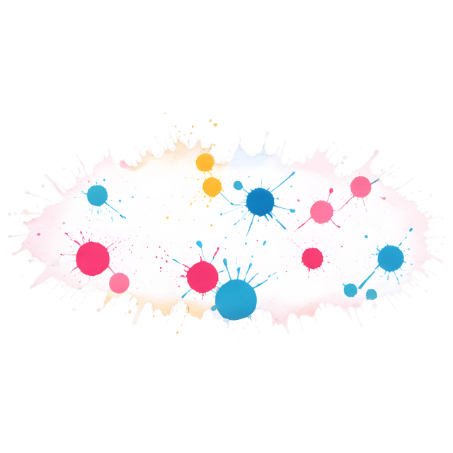 Free transparent PNG: Dramatic Splatters Canvas Design with Transparent PNG Background for Creative Projects