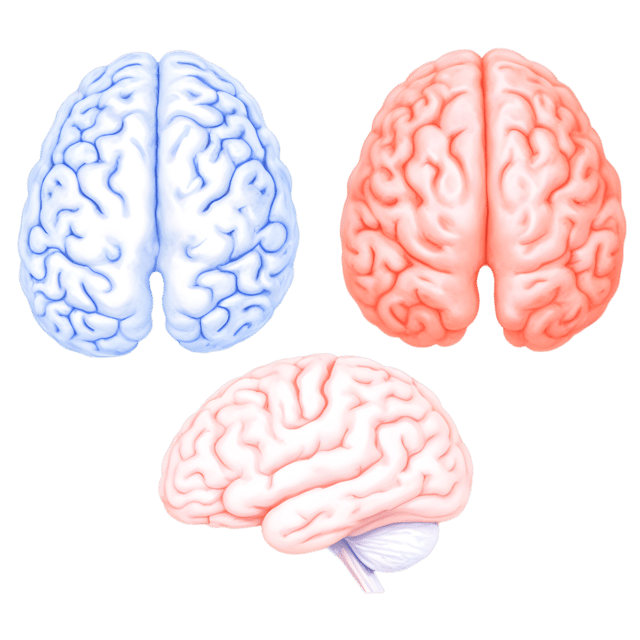 Free transparent PNG: Brain Neural Activity Patterns Illustration with Transparent Background