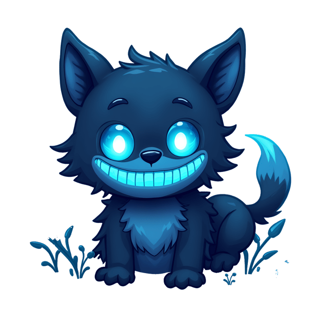 Free transparent PNG: Phantom Dog with Glowing Blue Eyes - Spectral Clipart