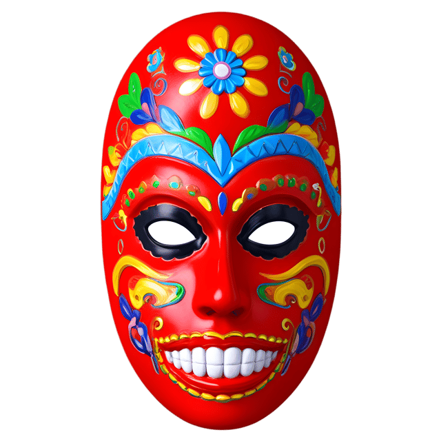 Free transparent PNG: Mexican Folk Mask PNG Transparent Background for Art and Crafts
