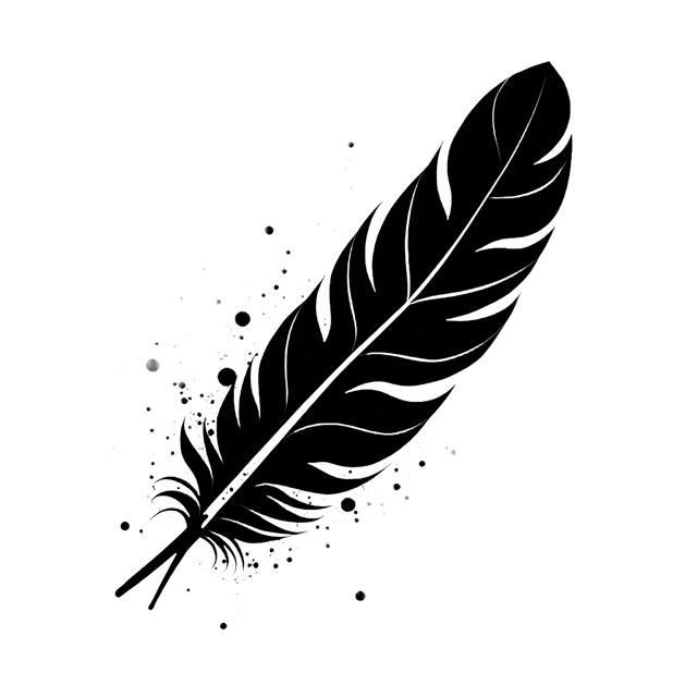 Free transparent PNG: Ruffled Feather Edge with Ink Splatter  Artistic Design Clipart, free download png