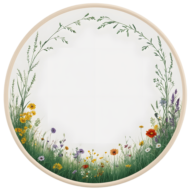 Free transparent PNG: Quilted Meadow PNG with Transparent Background for Nature and Decorative Uses