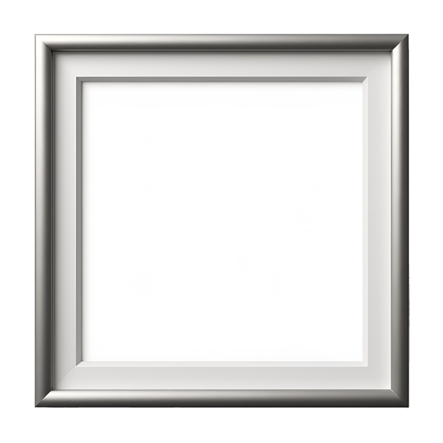 Free transparent PNG: Satin Nickel Frame with Modern Minimalist Design - Illustration Clipart