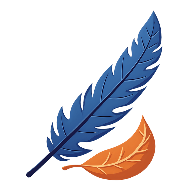 Free transparent PNG: Blue Jay Feather and Fallen Leaf  Nature Clipart, free transparent png download